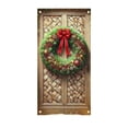 thumbnail image 7 of Ouuluon Festive Christmas Door Cover, 35x71 inch Holiday Curtain for Front Door Wall Party Decoration, 7 of 7
