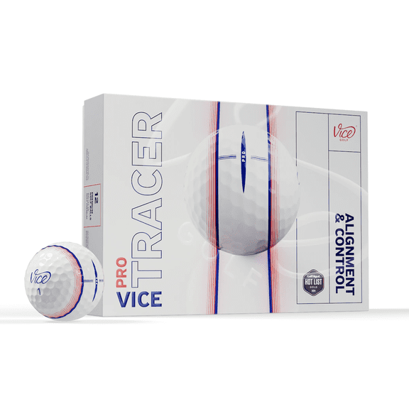 Vice Pro Tracer Red/Blue Golf Balls 12 pack