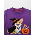 thumbnail image 4 of Bellafa Boys Girls Pumpkin Face Sweatshirt Long SLeeve Kids Halloween Tops for 2-7T Toddler Crewneck Pullover Sports Shirt Fall Winter Clothes, 4 of 8