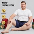 thumbnail image 3 of Big and Tall Mens Underwear, PUTUO Mens Boxer Briefs, Comfort Cotton Stretch Classic Design, Length Moisture Wicking Underwear 4-Pack, Multicolor, 3XL, 3 of 6