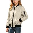 thumbnail image 7 of 8-9 Years Big Boys Bomber Jacket Zip Up Lightweight Flight Coat Casual Outerwear, 7 of 7