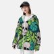 thumbnail image 3 of Balery Skull and Palm Leaves Sudadera ligera de manga larga con capucha y protección solar UPF 50+ para hombre y mujer, ideal para pesca y running-Small, 3 of 7