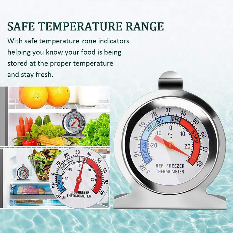 ETI Ltd 800-100 Fridge Freezer Thermometer Dial Temperature Gauge Pack of 20