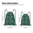 thumbnail image 2 of Disketp Pineapple And Cactus Drawstring Backpack Drawstring Gym Bags Draw String Bags for Sports, Gym, Travel, Swimming, Beach-Medium, 2 of 6