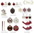 thumbnail image 4 of Valery Madelyn 70ct Christmas Ornaments, Shatterproof Christmas Hanging Ball Decorations Bulk for Home Decor and Christmas Celebration Party, 4 of 7