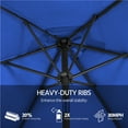 thumbnail image 6 of Yaheetech 9 Ft Outdoor Patio Market Umbrella with Push Button Tilt and Crank, Royal Blue, 6 of 9