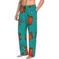 thumbnail image 6 of Pofeuu Colorful Crab Print Men's Pajama Pants, Soft Lounge Pajama Pants with big pockets for Men Plaid Pj Bottoms-Large, 6 of 6