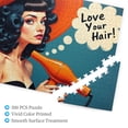 thumbnail image 3 of 500 Piece Retro Pinup Girl Jigsaw Puzzle For Adults – Vintage Hair Dryer & Hat Artwork， Challenging And Fun Puzzle For Adults， Unique Home Decor， Great Gift Idea, 3 of 7