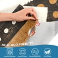 thumbnail image 3 of Yayeee Kitchen Curtains Tier Pair Light Filtering 27"x36" Rod Pocket Short Cafe Window Panel, Beige Abstract Dots, 3 of 7