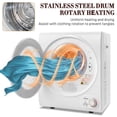 thumbnail image 4 of Ktaxon 1.6 cu ft Portable Compact Electric Dryer, High End Laundry Front Load Tumble Clothes Dryer Machine with Stainless Steel Tub & Simple Control Knob for Apartment, 4 of 12