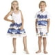 Matching Boy and Girl Siblings Hawaiian Luau Outfits in Various Patterns – image 1 sur 4