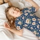 thumbnail image 5 of Balery Flower Conjunto de Pijama Infantil de Manga Corta con Estampado – Ropa de Dormir de Algodón Suave-Large, 5 of 6