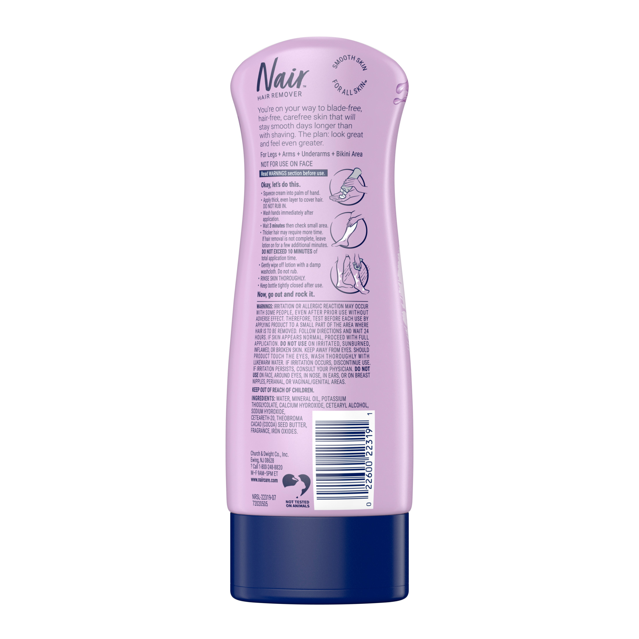 Nair Hair Removal Body Cream with Softening Baby Oil, Leg and Body Hair Remover - image 3 of 9