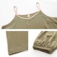 thumbnail image 4 of XuJwPNcy Cami Pajama Sets for Women Sleeveless V Neck Tank Top Soft Elastic Waist Shorts Camisole Lounge Set 2 Piece Nightwear, 4 of 5