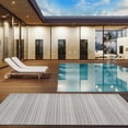 thumbnail image 3 of Beverly Rug Outdoor Area Rug 6' x 9' Patio, Porch, Garden White and Gray, 3 of 8