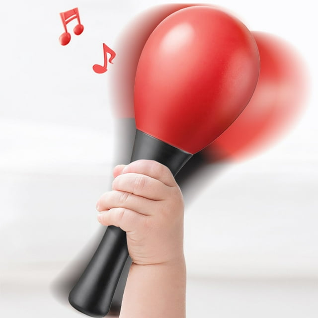 Yunuuuoa 2 Packs Instrument de Musique en Plastique pour Jeu de Rythme, Jouet Sensoriel avec Poignée Ergonomique, Percussion Légère pour Éducation Musicale Précoce et Performance sur Scène
