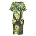thumbnail image 4 of Vestido de bolsillo suelto debajo de tu piel verano en un bosque de cuento de hadas en la naturaleza con un árbol cubierto de la serie Magic Sunlight, 4 of 7