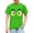 Green, variant on Soft Boys Funny Cartoon Face 100% Cotton T-Shirt Short Sleeve Crewneck Graphic Tee Yellow for Kids 4-10,Size 7 T