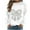 White A, variant on Enjoytime Sweatshirt for Women Christmas Printed Long Sleeve Crewneck Sweatshirts Loose Casual Lightweight Pullover Tops