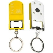 Fuso Multifunction Keychain With Smartphone Stand - Pack of 2 (Yellow, White)
