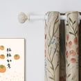 thumbnail image 2 of WL.Rocaille Standard Decorative 3/4 in White Round Adjustable Single Curtain Rod 28" - 48", 2 of 5