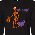 thumbnail image 4 of Inktastic Oh, Snap Skeleton Long Sleeve T-Shirt, 4 of 5