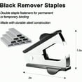 thumbnail image 6 of Black Modern Office Stapler 25 Sheet Capacity Automatic Includes 1000 Staples and Staple Remover, 6 of 8