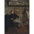 thumbnail image 2 of Edgar Degas 19x24 Black Ornate Framed Double Matted Museum Art Print Titled: James-Jacques-Joseph Tissot (1836-1902) (ca. 1867-68), 2 of 5