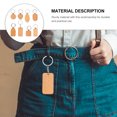 thumbnail image 5 of ifundom Light Brown Wood Engraving Keyring Blanks 10 Pcs Accessories for Crafts and Any Occasion, 5 of 6