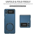 thumbnail image 2 of Dteck Folding Slim Case for Samsung Galaxy Z Flip 3 Non-Slip Anti-Scratch Anti-Fingerprint Shockproof Magnetic MagSafe Case For Samsung Galaxy Z Flip 3,Darkblue, 2 of 7