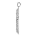 thumbnail image 2 of Sterling Silver Rhodium-plated Polished Hollow Cross Pendant QC9381, 2 of 4