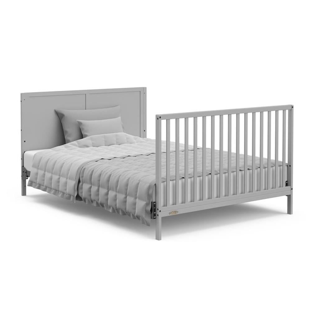 Graco Melrose 5-in-1 Convertible Baby Crib with Drawer, Pebble Gray