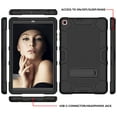 thumbnail image 5 of Dteck Galaxy Tab A 10.1 2019 Case, Dual Layer Hybrid Rugged Shockproof Case Kickstand Hard Protective Cover for Samsung Galaxy Tab A 10.1 inch 2019 Model SM-T510/T515, Black, 5 of 7