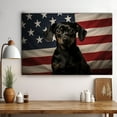 thumbnail image 3 of Portuguese Water Dog 4th of July Painting Canvas, Patriot American Dog Canvas, American Flag Diamond Art Canvas,Perfect for Home Decoration Festival Gift, 3 of 4