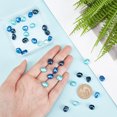 thumbnail image 4 of 36 Pcs Dyed Natural Cultured Freshwater Pearl Beads 3 Colors 6~10 mm Oval Shape Freshwater Pearl Blue Series Loose, 4 of 8