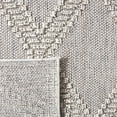 thumbnail image 4 of SAFAVIEH Global Michael Diamond Indoor/Outdoor Runner Rug, Grey/Light Grey, 2'2" x 10', 4 of 5