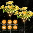 thumbnail image 4 of Matsuzay Linternas de clavel mejoradas con energía solar, 35 bombillas de luz cálida durante 10-12 horas respetuosas con el medio ambiente Jardín y Patio púrpura, 4 of 6