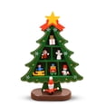thumbnail image 2 of Mesa de madera Decoración del árbol de Navidad Adorno de madera Muñeca Centro de mesa de escritorio Decoración Artesanía de metal Granja Decorativo Verde S Inevent HA009214-06B, 2 of 7