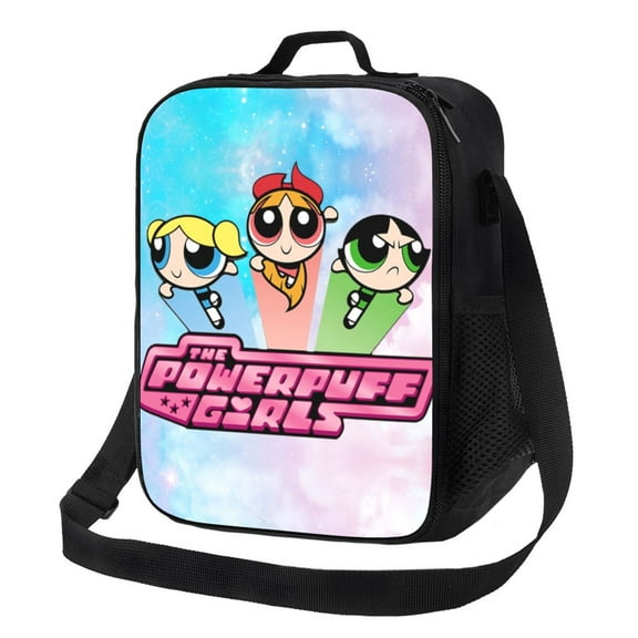 The Powerpuff Blossom, Bubbles and Buttercup Lunch Bag Lunch Box Lightweight Durable Lunch Tote Bag
