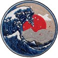 thumbnail image 1 of parche Brod En Forme De Grande Vague Au Large De Kanagawa, Coudre Ou Coller Avec Fer Repasser, 1 of 5