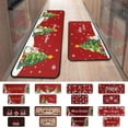 thumbnail image 6 of YANHAIGONG Christmas Kitchen Mats for Floor,Christmas Kitchen Rugs Set of 2,Christmas Kitchen Rugs and Mats for Floor Non-Slip Backing Mat,Christmas Kitchen Decor,Anti Fatigue Kitchen Rug with Runner, 6 of 9