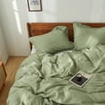 thumbnail image 7 of Simple&Opulence 100% Belgian Linen Pillow Shams -Set of 2, Queen Size - Basic Style Breathable Pure Linen Suitable for Home - Soft Durable Envelope Closure Pillowcases (20''x 26'', Sage Green), 7 of 7