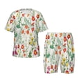 thumbnail image 1 of Fotbe Spring floral Pijama Estampada de 2 Piezas para Niños – Ropa de Dormir de Manga Corta Cómoda para Niños y Niñas, Camiseta y Shorts de Algodón-Medium, 1 of 6