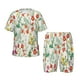 thumbnail image 1 of Balery Spring floral Conjunto de Pijama Infantil de Manga Corta con Estampado – Ropa de Dormir de Algodón Suave-Medium, 1 of 6
