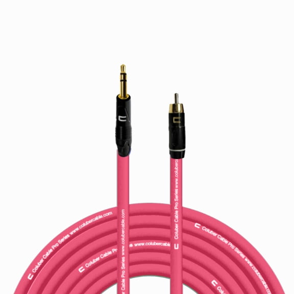 Coluber Cable Balanced 3.5 TRS Male TS to RCA Male Pro Audio Music Connector