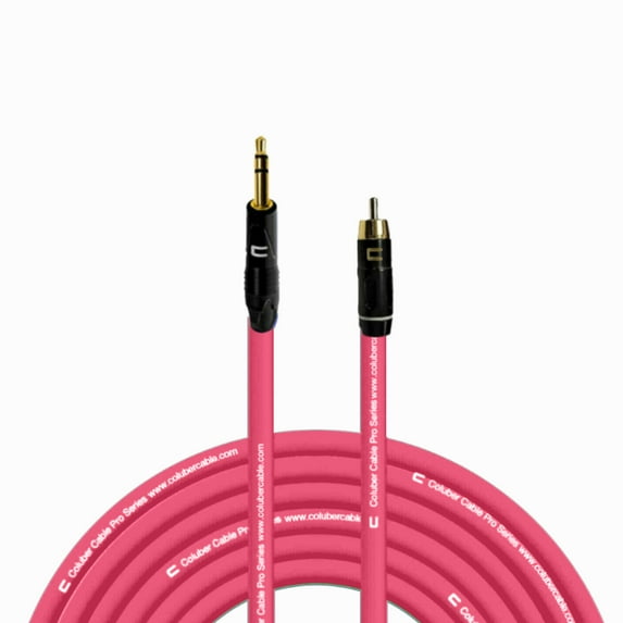 Coluber Cable Balanced 3.5 TRS Male TS to RCA Male Pro Audio Music Connector