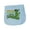 AE-Light Blue, variant on Inktastic See You Later Alligator with Black Sunglasses Baby Burp Cloth