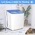 thumbnail image 6 of Suncrown Mini 88 lbs Top Load Washing Machine with Spin Dryer Combo, 6 of 6