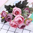 thumbnail image 2 of Wdftyju 9 peonías rosas de seda flores artificiales estilo europeo sala de estar decoración de la boda Wdftyju 3bu0ug8az2wm5lx3D03, 2 of 6