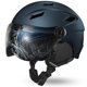 thumbnail image 1 of Casco Odoland para deportes de nieve con gafas, color azul medianoche, talla M, 1 of 9